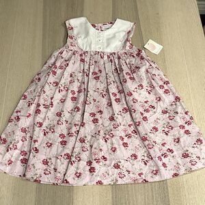 Petit Ami NWT Girls Size 4T Dress Floral White Pink